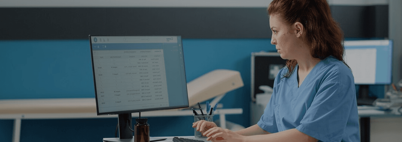 Medical professional working